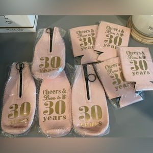 Beer bottle koozies for your 30th!